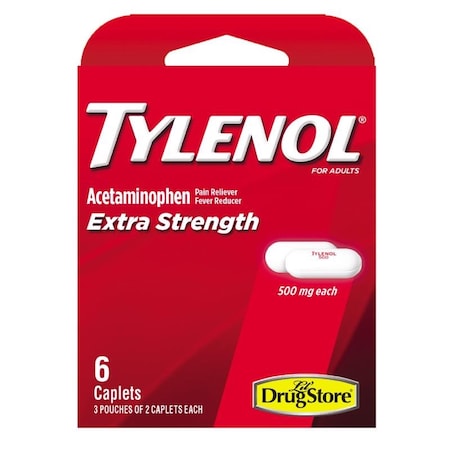Tylenol Tylenol 500 mg White Extra Strength Acetaminophen 6 pk 97473